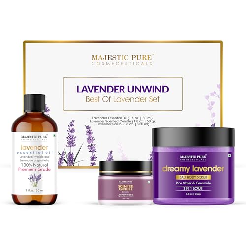 Lavender Essential Oil & Body Scrub Set - Pack of 3 - view 2