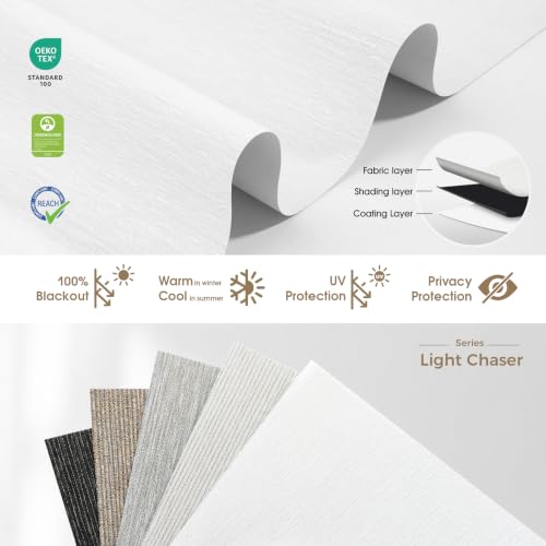 Motorized Blinds with Remote, Blackout Smart Roller Shades - view 4