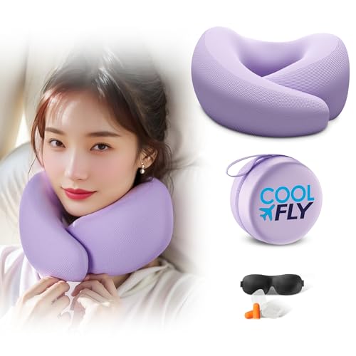 Cool Fly Airplane Travel Pillow Set. Fashion Chic Memory Foam Neck Pillow - view 2
