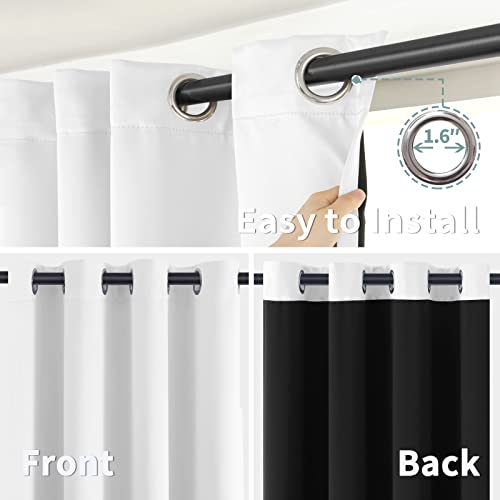 40 Inch Long Short Blackout Curtains for Small Windows - view 6
