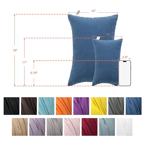 Toddler Pillows, Down Alternative 13"x18" Pillow, Machine Washable - Soft and Breathable Travel Small Pillows for Sleeping, Ideal for Daycare, Crib, Cot, Black - view 6