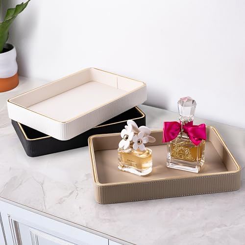 Perfume Tray Valet Tray Night Stand Bedside Organizer| Perfume Organizer Catchall| Perfume Trays for Dresser Vanity Tray for Dresser Countertop| Perfume Holder| Nightstand Organizer Women - view 6