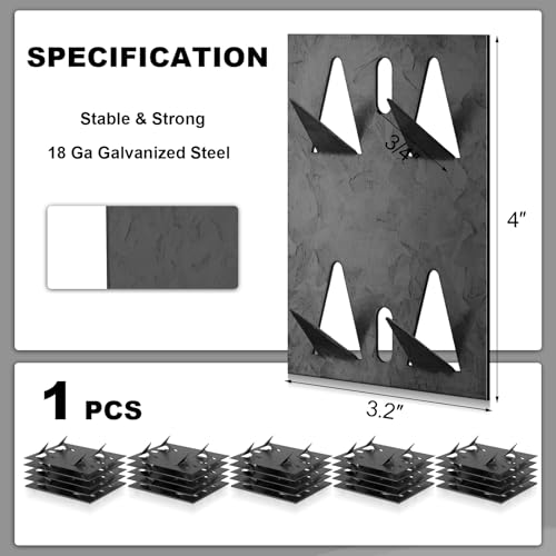 1 Pcs Mount Impaling Clips for Acoustic Panels, Black - view 2