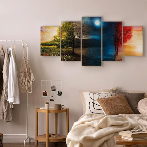 Acoustic Panels Canvas Wall Art Print, Office Tree 40x20 Inch - view 5