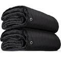 80" x 72" Large Sound Dampening Blankets with Grommets (2-Pack), Light Blocking Acoustic Blankets for Wall Hanging and Studios, Machine Washable, 9 LBS