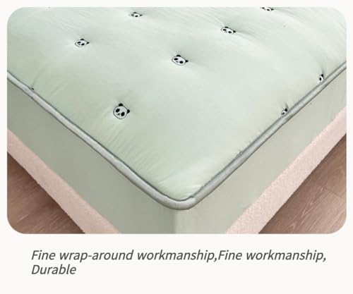 Mattress Cover Fitted Sheet Thickened Cotton Mattress Cover Protector Soft Comfortable Warm Non-Slip Breathable Mattress Topper 360°All-Around Package All-Inclusive for Bedroom,King Size - view 3