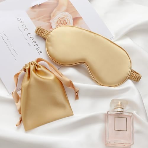 Xmas 4pcs Silk Sleeping Mask Set for Bedtime Napping - view 4