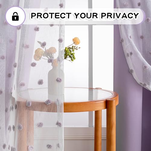 Purple Blackout Girls Curtains for Sliding Door 95 Inch 2 Panels - view 4