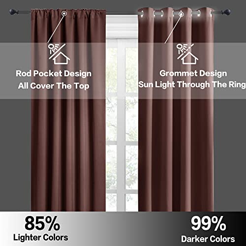 Blackout Curtains for Bedroom Living Room Nursery 72 inches Long - view 4