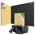 22 Pack Self-Adhesive Acoustic Panels, Sound Proof Foam Panels for Walls