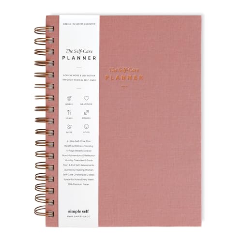 The Self-Care Planner - Undated 12-Month Life Planner - Daily, Monthly, Weekly - Focus on Wellness, Productivity, Achieving Goals, and Happiness (Dusty Rose, Weekly Edition: 12 Months)