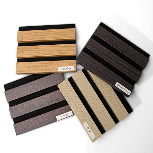 Wood Slat Wall Panels, 4-Pack Sample 48"×24" Sound Absorbing - view 2
