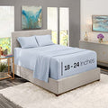 Full Bed Sheet Set - Ice Blue - 4-Piece Extra Deep Pocket