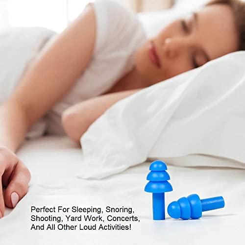 10 Pair Soft Silicone Reusable Washable Ear Plugs for Sleeping Swimming Noise Hearing Protection Earplugs Music Concerts Construction Shooting Hunting Motor Sports - view 2