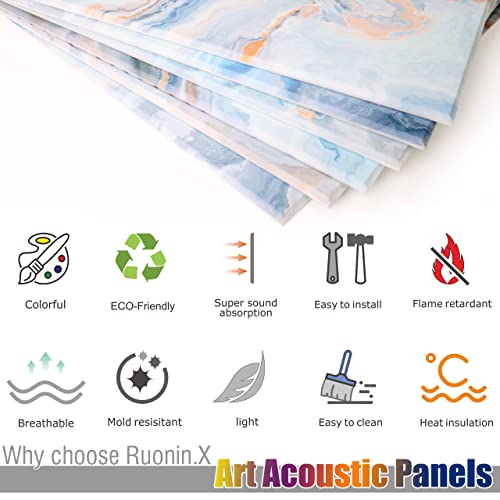 Decorative Acoustic wall Art panels, Sound Absorbing panels. - view 5