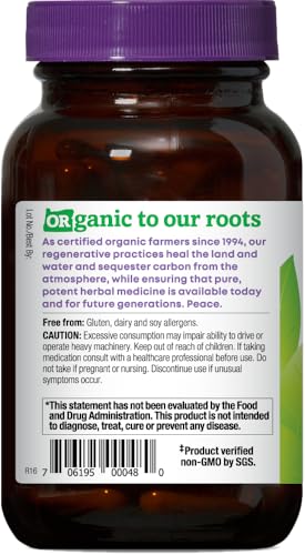 Certified Organic Valerian, Herbal Aid, 900 mg, 90 Count - view 3