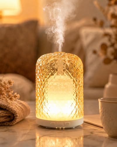 Glass Essential Oil Diffuser with Pulse/Continuous Mist