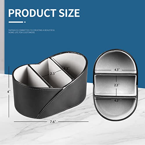 PU Leather TV Remote Control Holder,Pen Caddy/Cup,Art Supplies Organizer - view 3