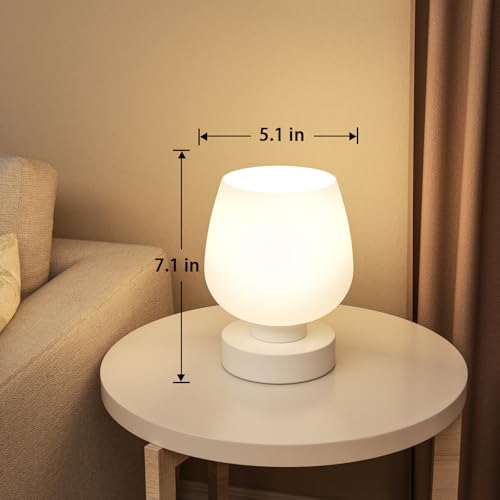 Small Touch Table Lamp for Nightstand, 3 Way Dimmable Bedside Lamp - view 5