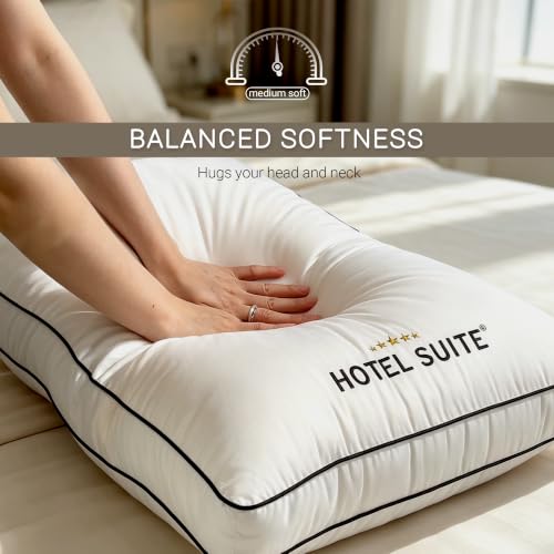 Bed Pillows Queen/Standard Size Set of 2, Soft Support Pillow - view 3