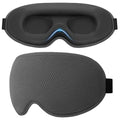 100% Blackout Sleep Eye Mask for Side Sleeper Men Women, Zero Eye Pressure 3D Contoured Cup and Eyelash Friendly Sleeping Mask, Ergonomic-Dark Grey