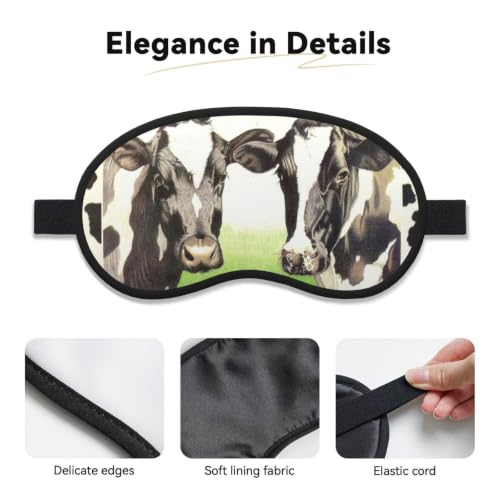 Sleep Mask Blackout, Soft Satin Fabric & Adjustable Strap - view 4