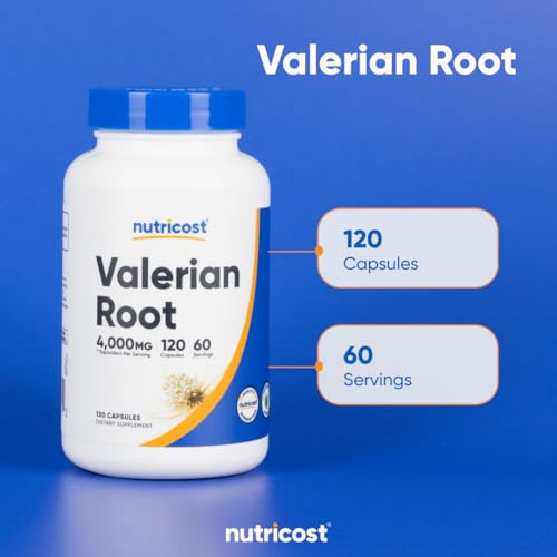Valerian Root Extract 120 Capsules for 60 Servings Per Bottle - view 6