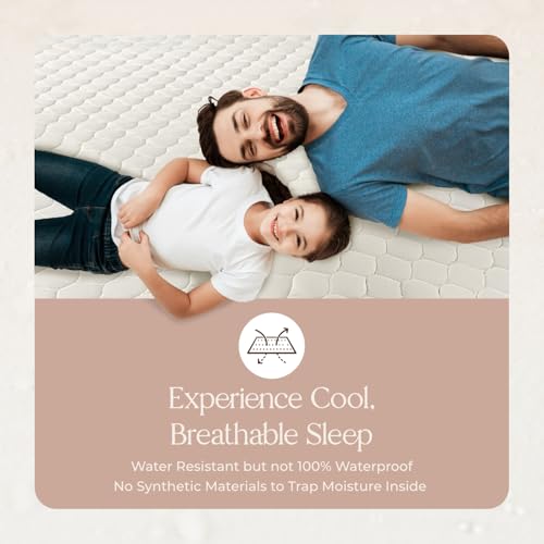 100% Cotton Organic Quilted Mattress Pad Protector - view 4