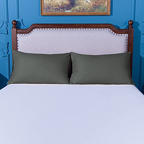 Microfiber King Pillowcases, 2 Pack, 20 x 36, Dark Grey - view 5