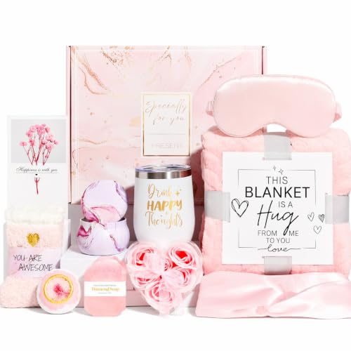 10-Piece Spa Gift Basket for Women, Self Care Set, Get Well Gift
