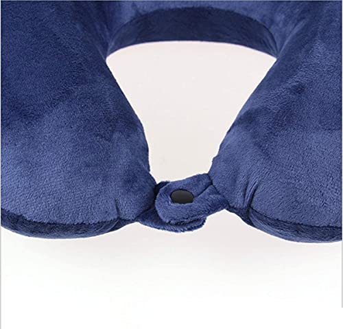 Travel Pillow - Memory Foam Neck Pillow Support Pillow,Luxury Compact & Lightweight Quick Pack for Camping,Sleeping Rest Cushion (Navy Blue) - view 3