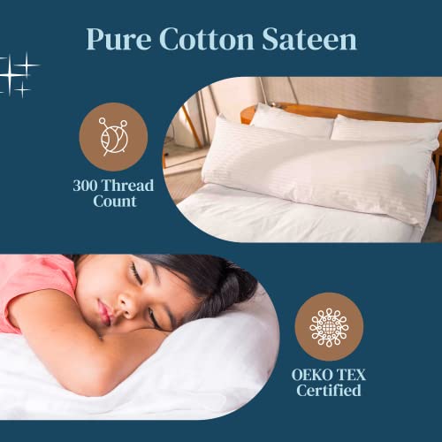 100% Cotton Waterproof Pillow Protectors, 20x26 Standard 2 Pack - view 3