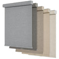 Blackout Roller Shades for Windows,Cordless,Linen Fabric,Roller Blinds for Windows,Thermal Insulated Fabric UV Protection,Window Shades for Home,Office,Bedroom,Door,Blackout-Grey,Custom Now