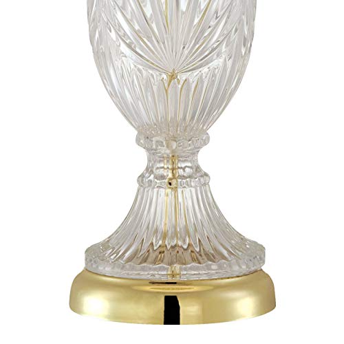 Jeannie 26 1/2" Tall Table Lamp Gold Brass Traditional Cut Clear Glass Urn - view 5