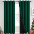 Emerald Green Blackout Curtains 84 inches for Living Room, 52" Wide