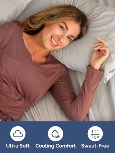 CGK Extra Deep Queen Single Fitted Sheet Only - Light Grey - view 3