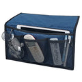 Bedside Caddy with Pockets - Remote Holder & Storage Organizer - Blue