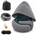 Hooded Pro Travel Pillow,Upgraded Trave Neck Pillow, Memory Foam Filling