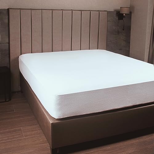 Premium 100% Waterproof Mattress Protector Twin Size, Absorbent, Cotton, Bed, Breathable Fitted Mattress Cover with Stretchable Pockets, Cover Smooth Soft Noiseless Washable - view 5