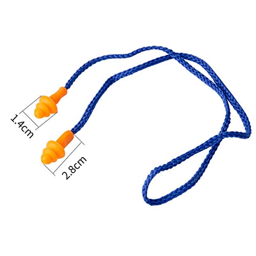 5 Pairs of Silicone Earplugs with Ropes for Sound Insulation,Noise Reduction,and Noise Prevention,Suitable for Sleep/Study/Travel,Reusable - view 3