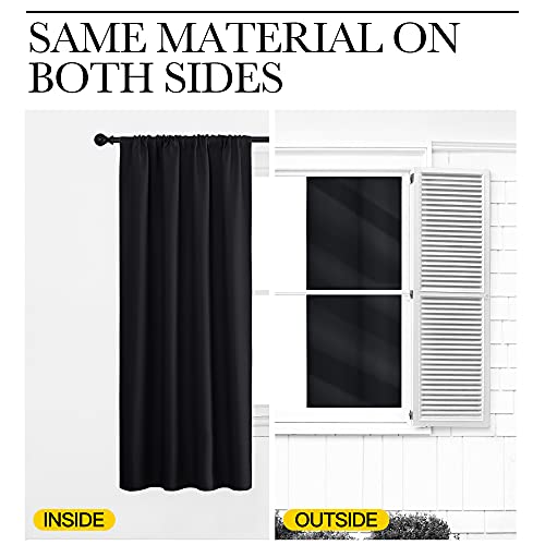 Black Out Curtain Blinds for Bedroom 2 Panels 42" Wide by 63" Long - view 3