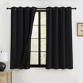 100% Blackout Curtains 63 inches Length for Nursery Kids Room