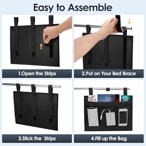 Bedside Caddy Storage Organizer, Hanging Storage Bag Pocket - view 5