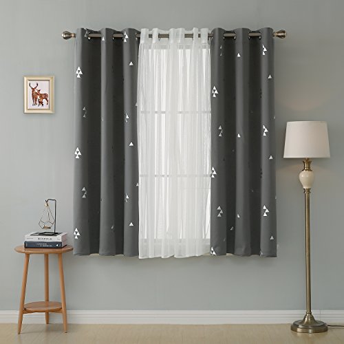 Blackout Curtains for Bedroom 63 Inch Long, Living Room 4 Panels - view 6
