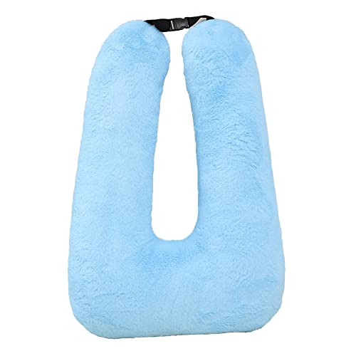 Travel Pillow Car Pillow(28x18in) U Shaped Cushion Pillow, Long Distance Travel Sleep Pillow for Head and Body Support for Adults Children (Blue)