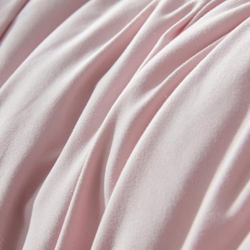 Down Alternative Comforter Queen Duvet Insert with Corner Tabs, All Season Quilted Bed Comforter Box-Stitched Queen Comforter Light Pink，Machine Washable Microfiber Bedding - view 5