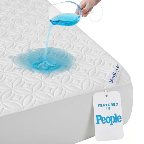 Waterproof Mattress Protector, Queen Size Mattress Pad Noiseless
