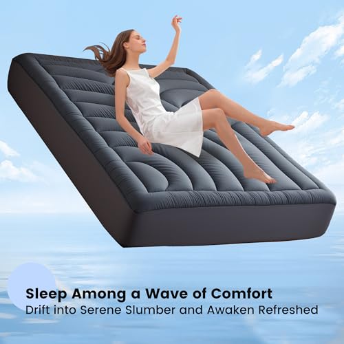 Waterproof Mattress Pad Queen, Quilted Fitted Queen Mattress Protector - view 3