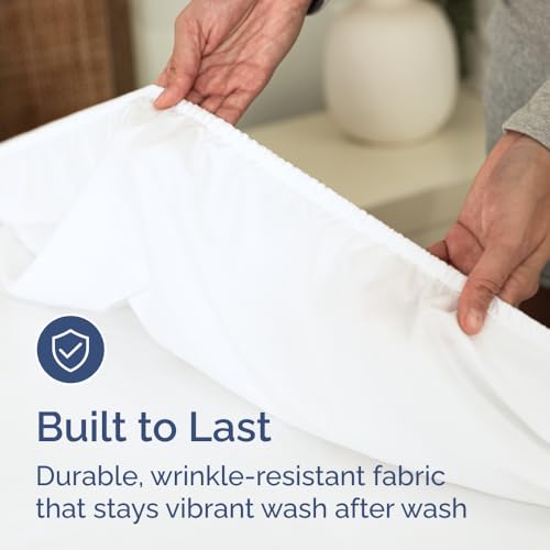 Full Fitted Sheet - Single Fitted Sheet Only - 8-16" Deep Pockets - White - view 6