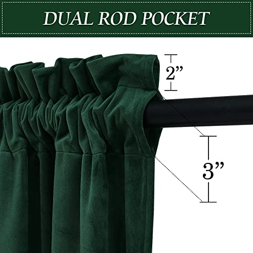 Extra Long Velvet Curtains 120 inches Long, High Ceiling Curtains - view 2